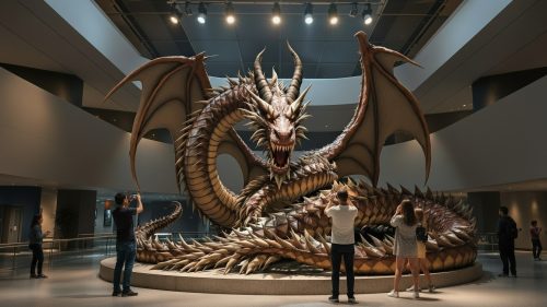 Giant LOTR Statue-Smaug