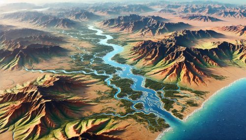 Kunene River Watershed Map