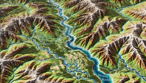Missouri River-White River Watershed Map