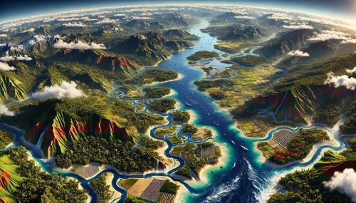 Papua New Guinea Watershed Maps