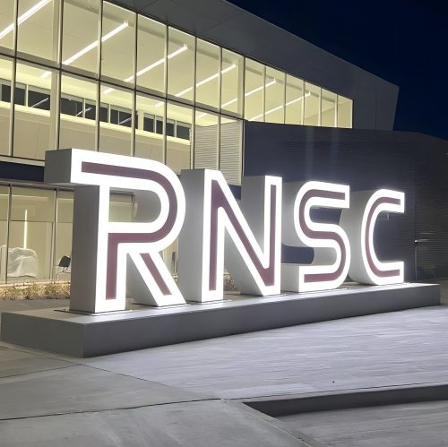 RNSC Lit Aluminum Letters