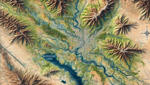 Salt River Watershed (Arizona) Map-main