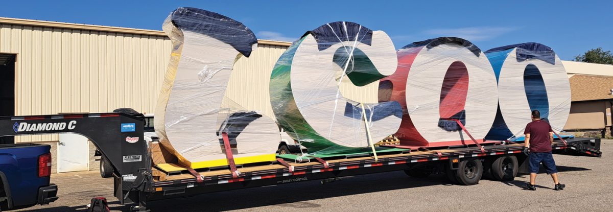 Shipping Giant Metal Letters