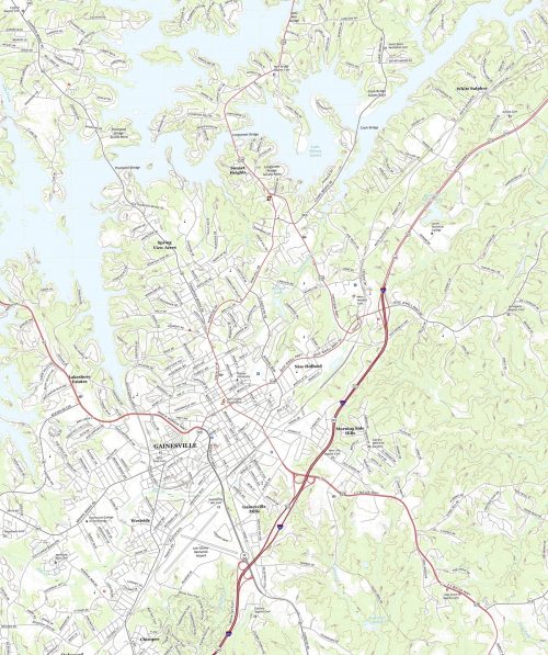 Topographic Map of Georgia