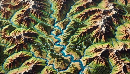 Yellowstone River Watershed Map