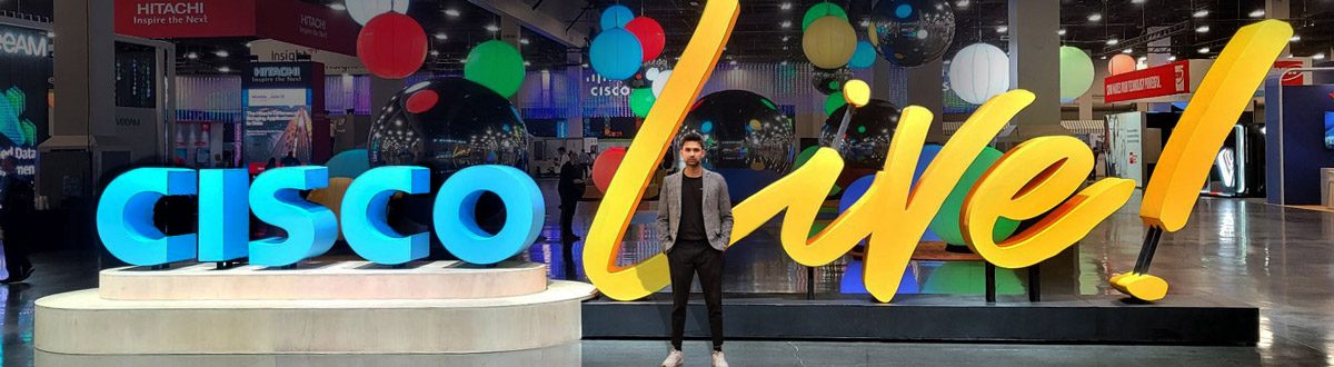 Massive display was created in collaboration with George P Johnson for the 2022 Cisco Live!.