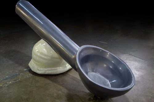 Large Product Replica of an Ice Cream Scoop